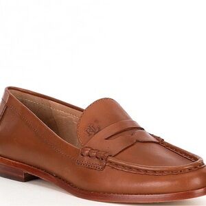 Wynnie Burnished Leather Penny Loafers